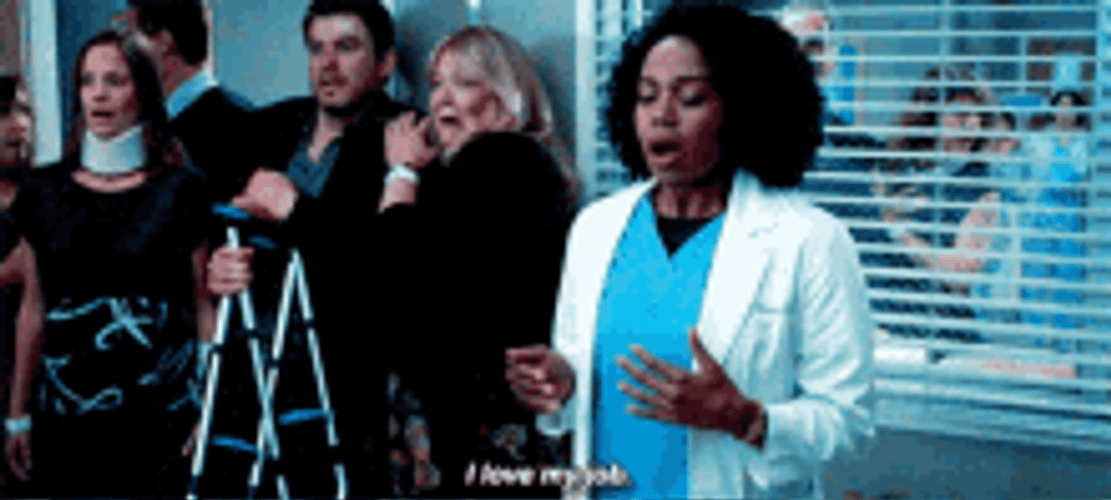 Grey's Anatomy Stephanie Edwards I Love My Job GIF