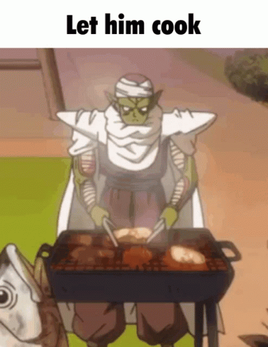 Grill Master Piccolo Let Him Cook GIF