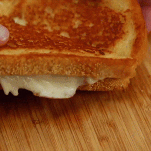 Grilled Cheese Sandwich on Cutting Board