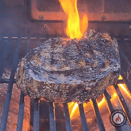 Grilling Meat Smoked Red Bbq GIF