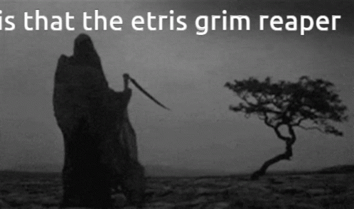 Grim Reaper Shadow Stormy Night GIF