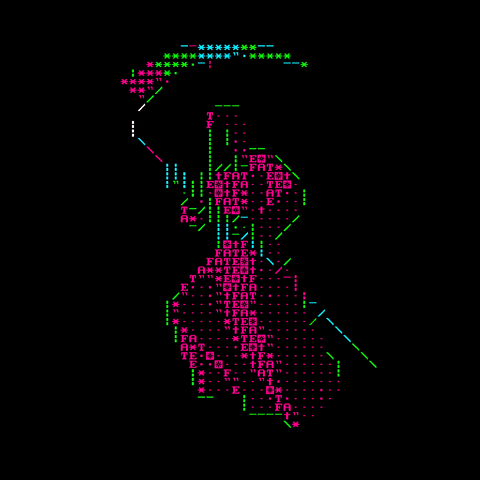 Grim Reaper Ascii Art GIF