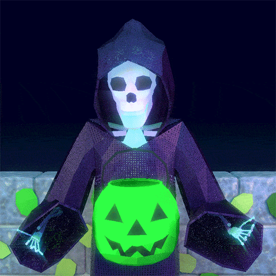 Grim Reaper Floating Lantern GIF