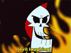 Grim Reaper From The Grim Reaper Cartoon Is Laughing GIF