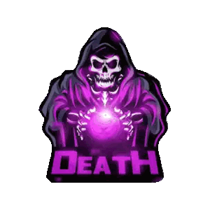 Grim Reaper Holding Purple Object