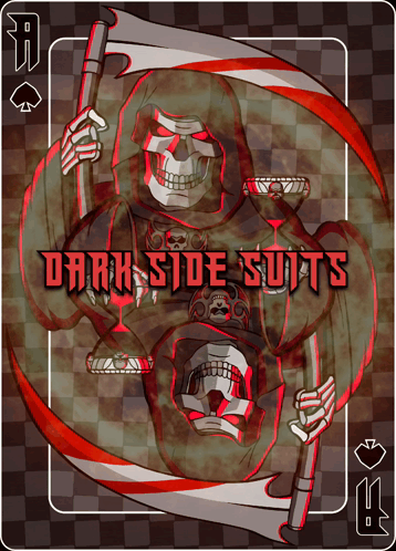 Grim Reaper Holding Scythe Dark Side Suits