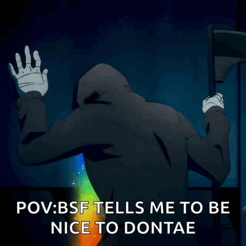 Grim Reaper Holding Scythe Pov Bsf Tells Me to Be Nice to Dontae