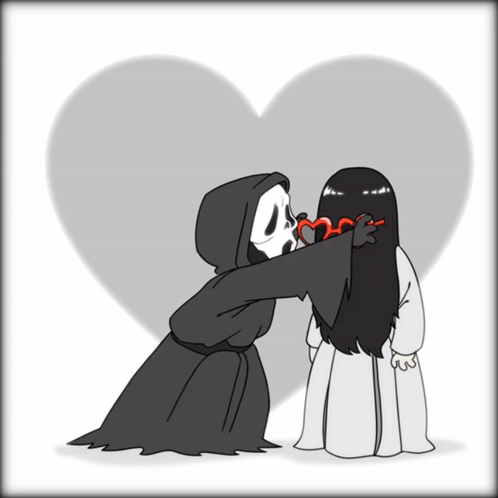 Grim Reaper Kissing Ghost