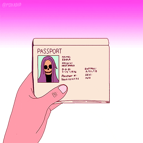 Grim Reaper Passport Holder GIF