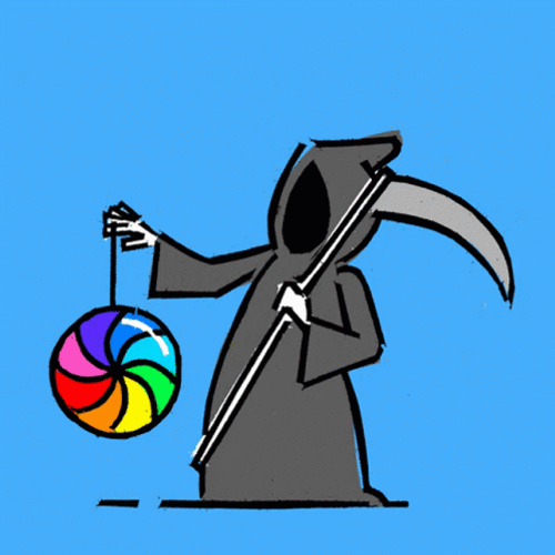 Grim Reaper Spinning Wheel GIF