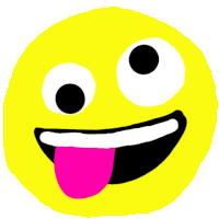 Grimacing Silly Sticker GIF