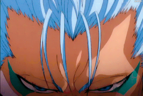 Grimmjow Scratching His Sword GIF