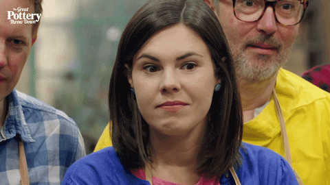 The Great Pottery Throw Down Grin GIF