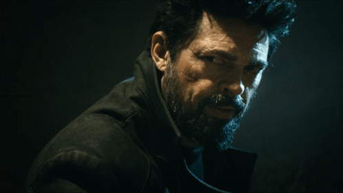 Grin Scary Stare Billy Butcher GIF