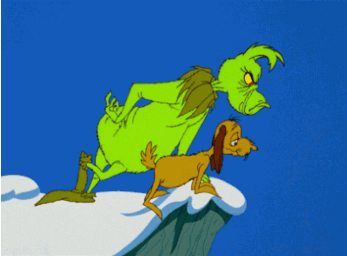 Grinch Heart With A Dog GIF