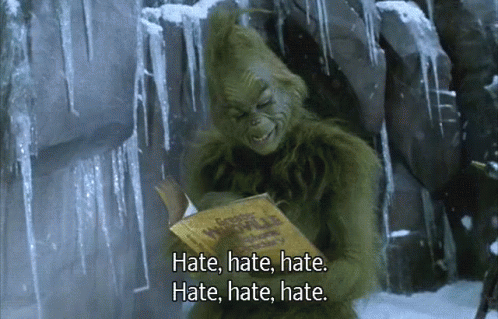 Grinch Reading Hate Book