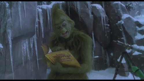 Grinch Reading Loath Book