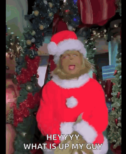 Grinch Saying Hey What's Up My Guy