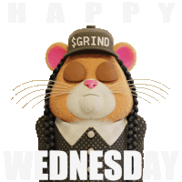 Grind Funny Hamster Sticker GIF