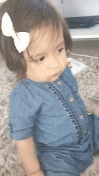 Grinning Baby Girl Toddler GIF