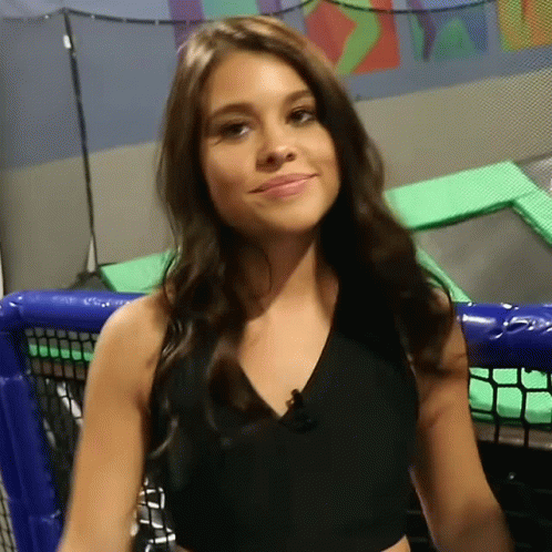 Grinning Girl Cute And Shy Smile GIF