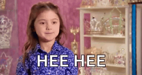 Grinning Girl Hee Hee GIF
