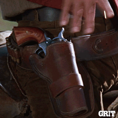 Grit Cowboy Draw His Gun GIF