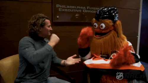 Gritty Playing Rock Paper Scissors GIF