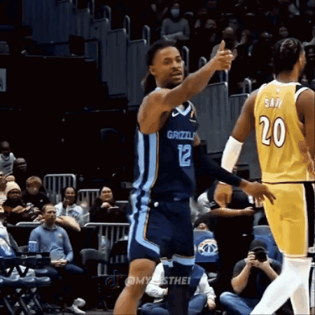 Grizzlies Basketball Player Thumbs Up Another Player GIF