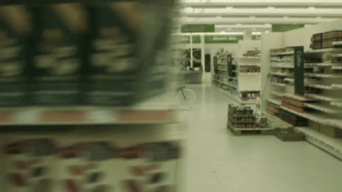 Grocery Store Aisle Sign About Us GIF
