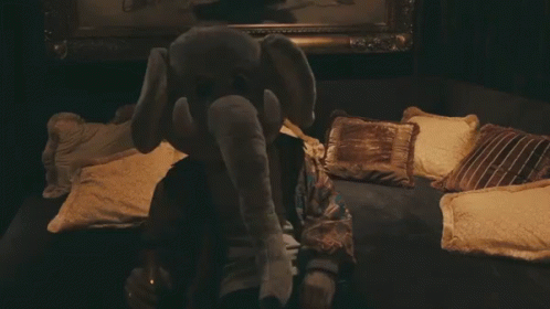 Groggy Elephant Head GIF
