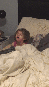 Groggy Half Sleep Kid GIF