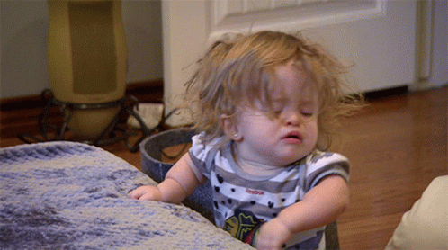Groggy Whinning Baby GIF