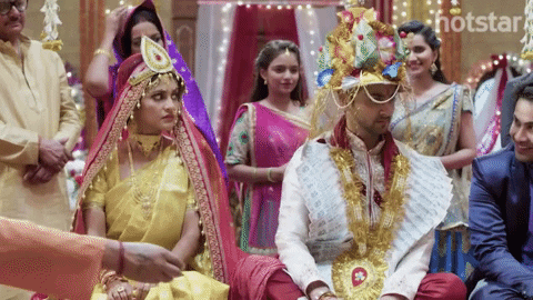Groom Bride Krishna Chali GIF