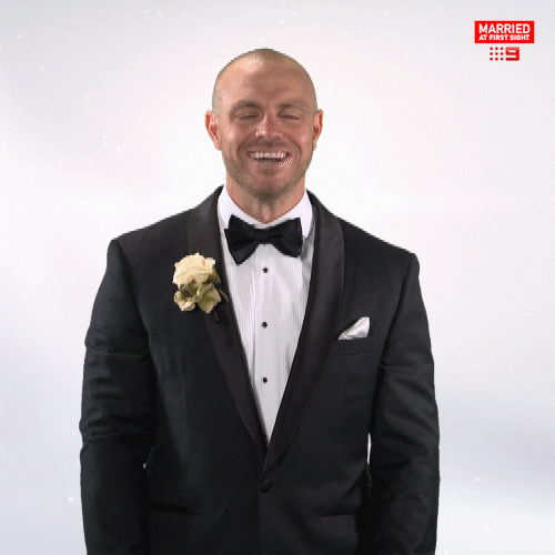 Groom Laughing Gracefully Funny Marriage GIF