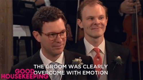Groom Overcome With Emotion GIF