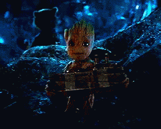 Groot Figurine in Cave