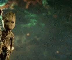 Groot Shakes Head GIF