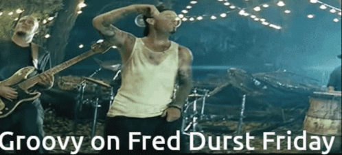 Groovy on Fred Durst Friday Poster Man Singing Guitar