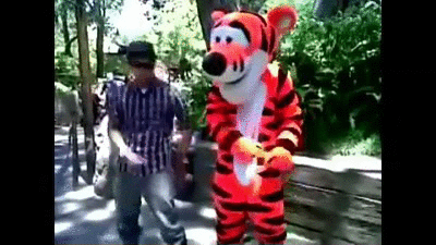 Groovy Tigger Mascot GIF