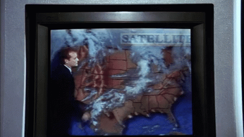 Groundhog Day Bill Murray Blowing Clouds GIF