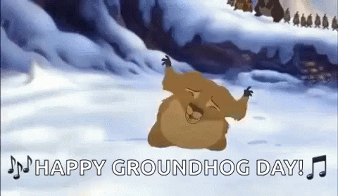 Groundhog Day Dancing Groundhog GIF