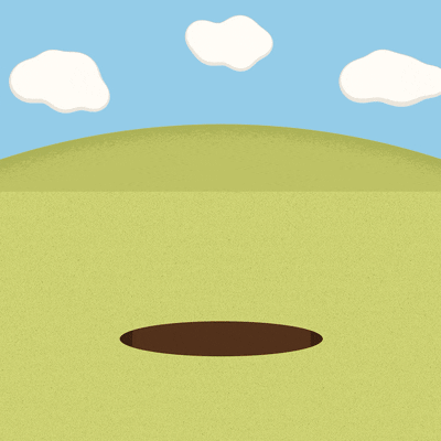 Groundhog Head Shake Cartoon GIF