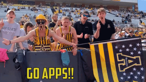 Group Behind Banner Saying Go Apps