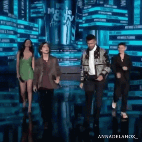 Group Dancing At Movie And TV Awards Show GIF