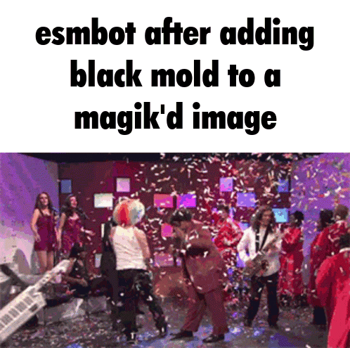 Group Dancing Confetti Esmbot After Adding Bl