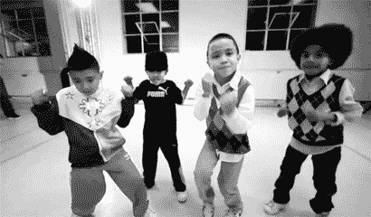 Group Dancing Happy Kids GIF