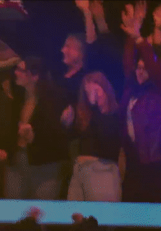 Group Dancing in Dark Room