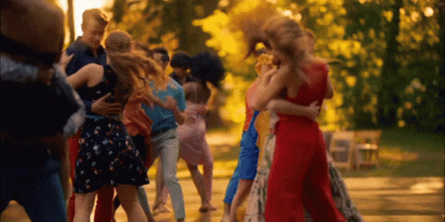 Group Dancing In Park GIF