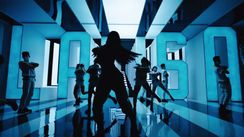 Group Dancing In Room With Number 50 GIF